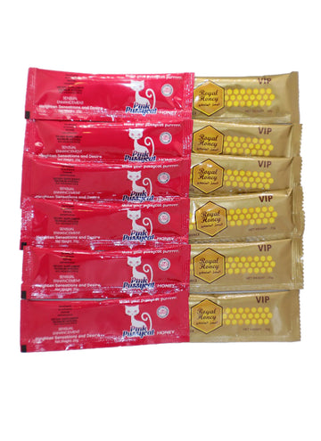 Sampler 6 PINK PUSSYCAT HONEY & 6 ROYAL HONEY VIP