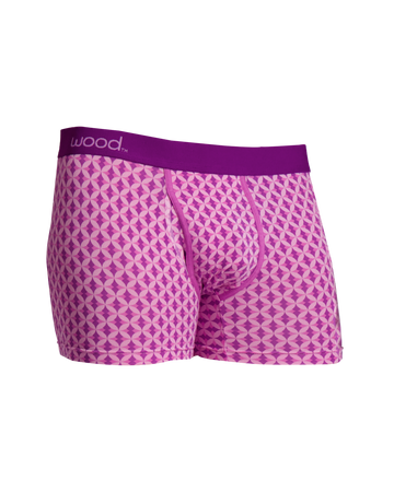 Boxer Brief W/fly - Purple Interlock-P009: Purple Interlock-P009 / M