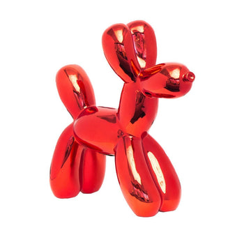 Red Ceramic Dog Piggy Bank - 12" tall