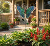 Enameled Metal Stake - Butterfly - Weatherproof: Multi-Colored