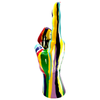 XXL Graffiti Rock On hand Tabletop Sculpture  - 11" tall