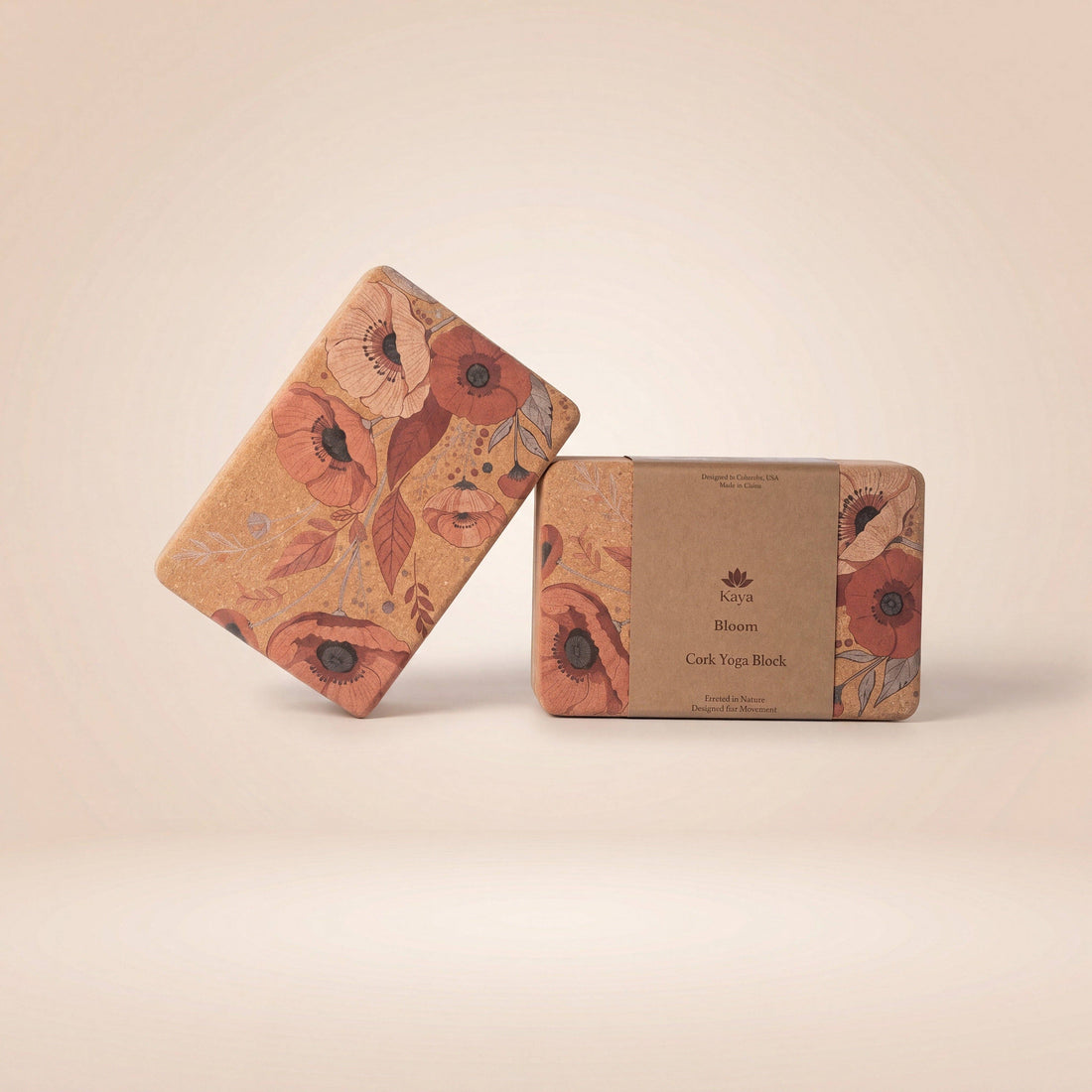 Kaya Bloom - Cork Yoga Block: Blossom