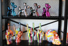 XXL Graffiti Rock On hand Tabletop Sculpture  - 11" tall