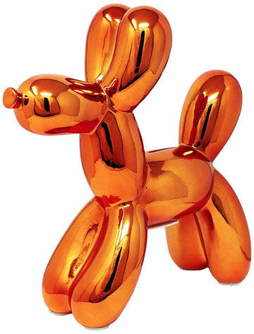 Copper Ceramic Dog Piggy Bank- 12" tall