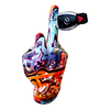 Middle Finger hand Art F-U Wall Mount - 9" tall