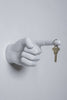 One Finger Hand Wall Mounted hook sculpture - 8" long