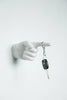 One Finger Hand Wall Mounted hook sculpture - 8" long