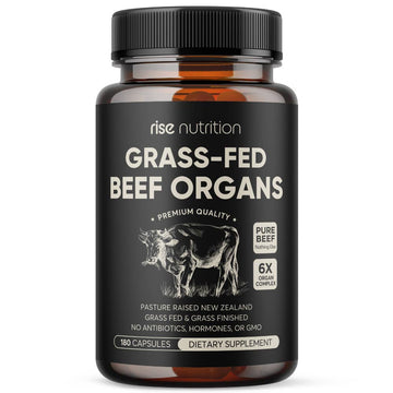 Grass-Fed Beef Organ Complex - 5-in-1 Food - 180 Capsules