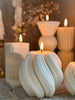 Twisted Ribbed Candle: Small
