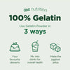 Grass-Fed Gelatin Powder - Bovine Protein 13g - Non GMO: 453g